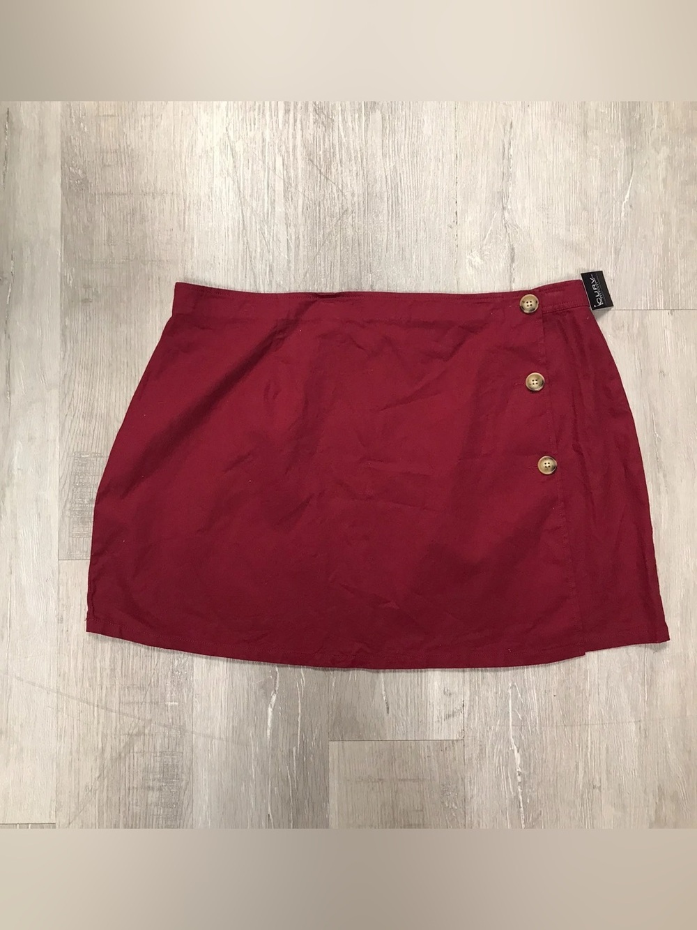 ModCloth Faux Wrap Mini Skirt - Size 22